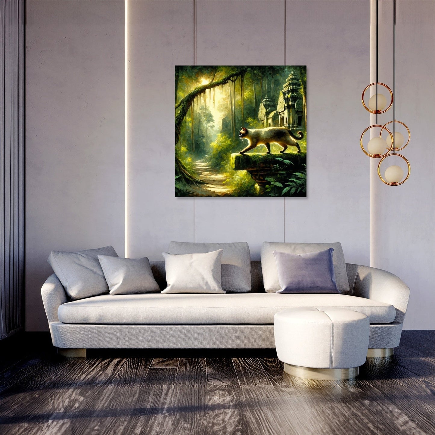 Jungle Temple Sojourn Canvas