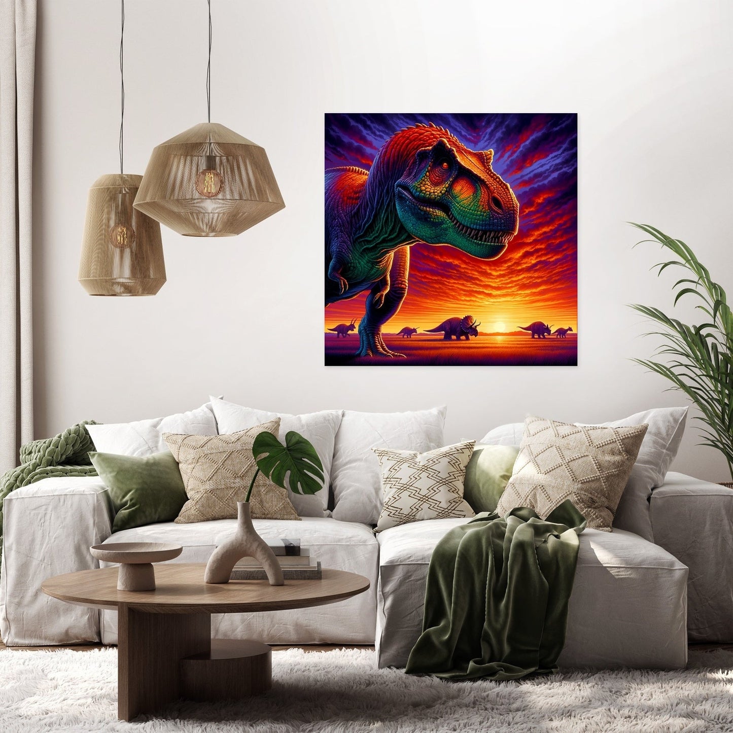 Sunset Majesty Rex Canvas