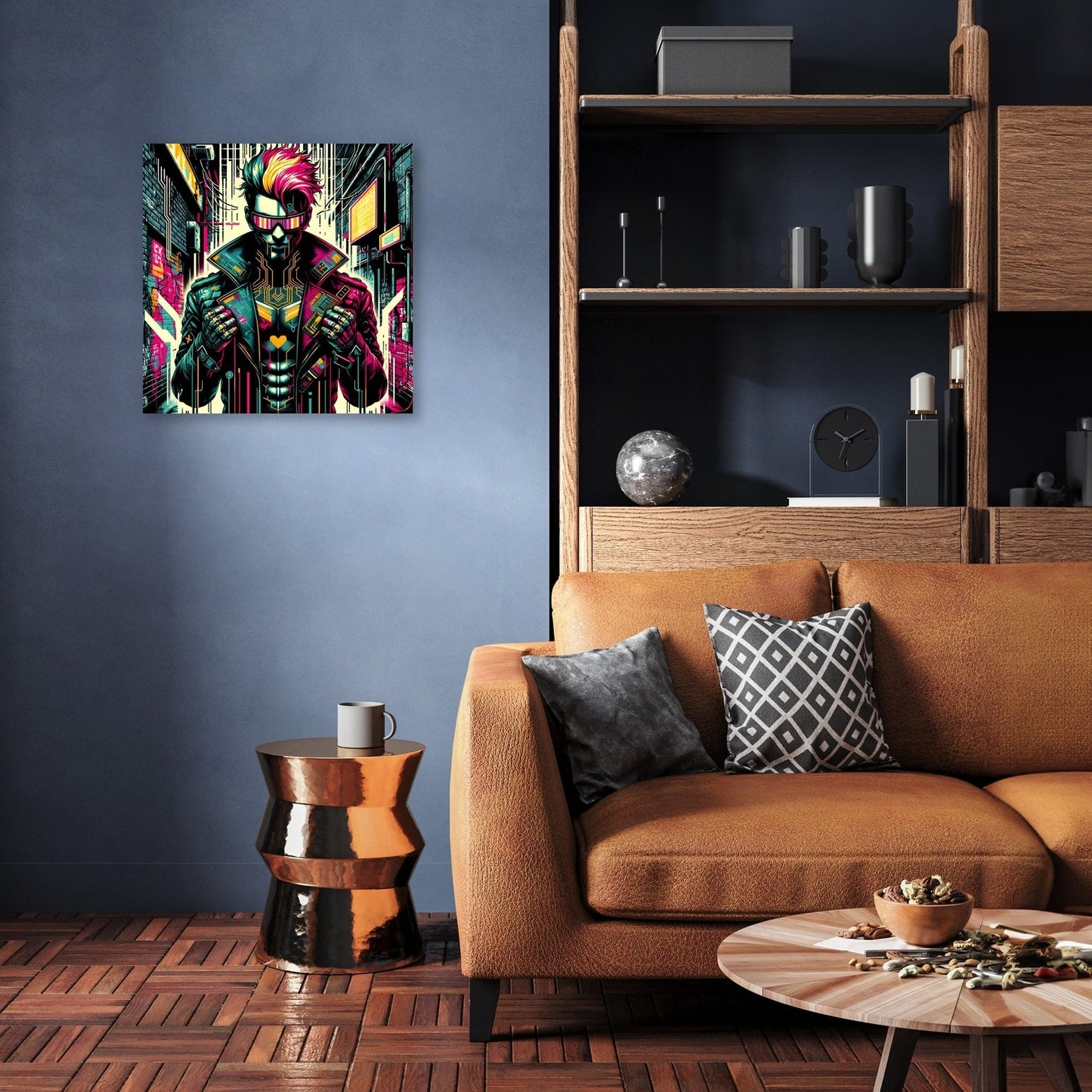 Cyber Rebel Pop Art Canvas