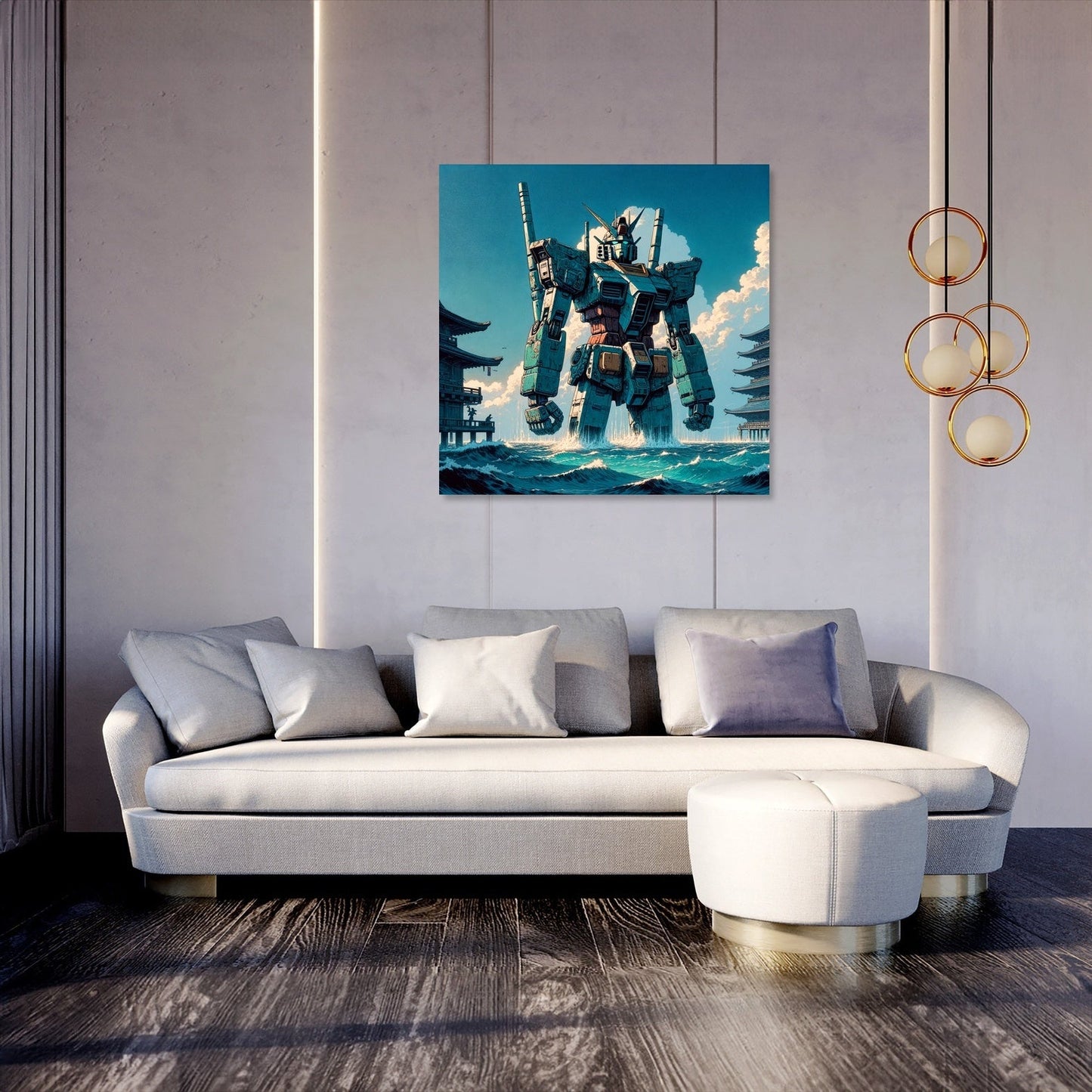 Ocean Mecha Guardian Canvas