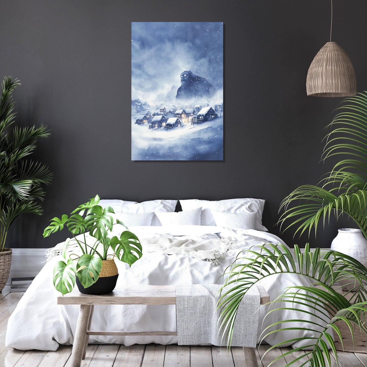 Yeti's Watchful Canvas