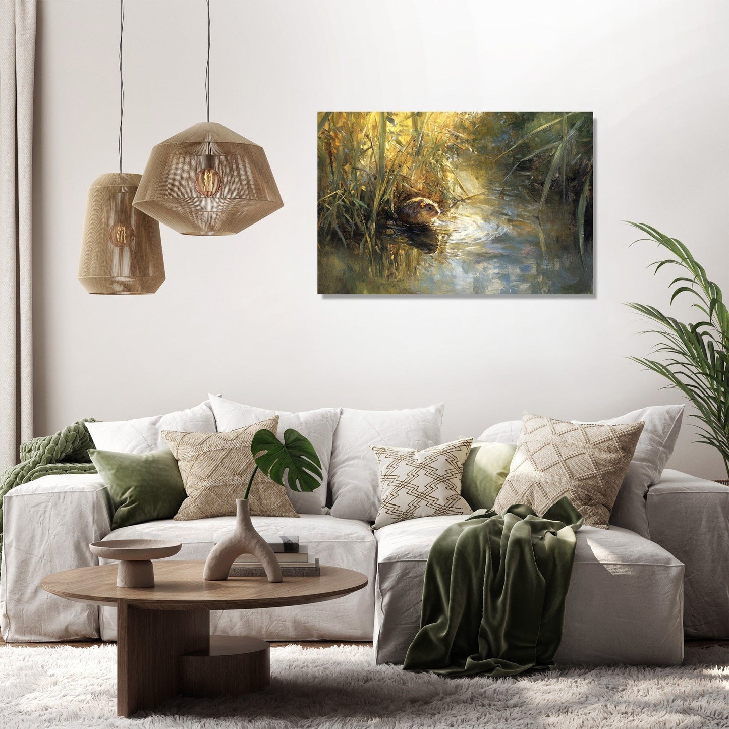 Water Vole Reverie Canvas