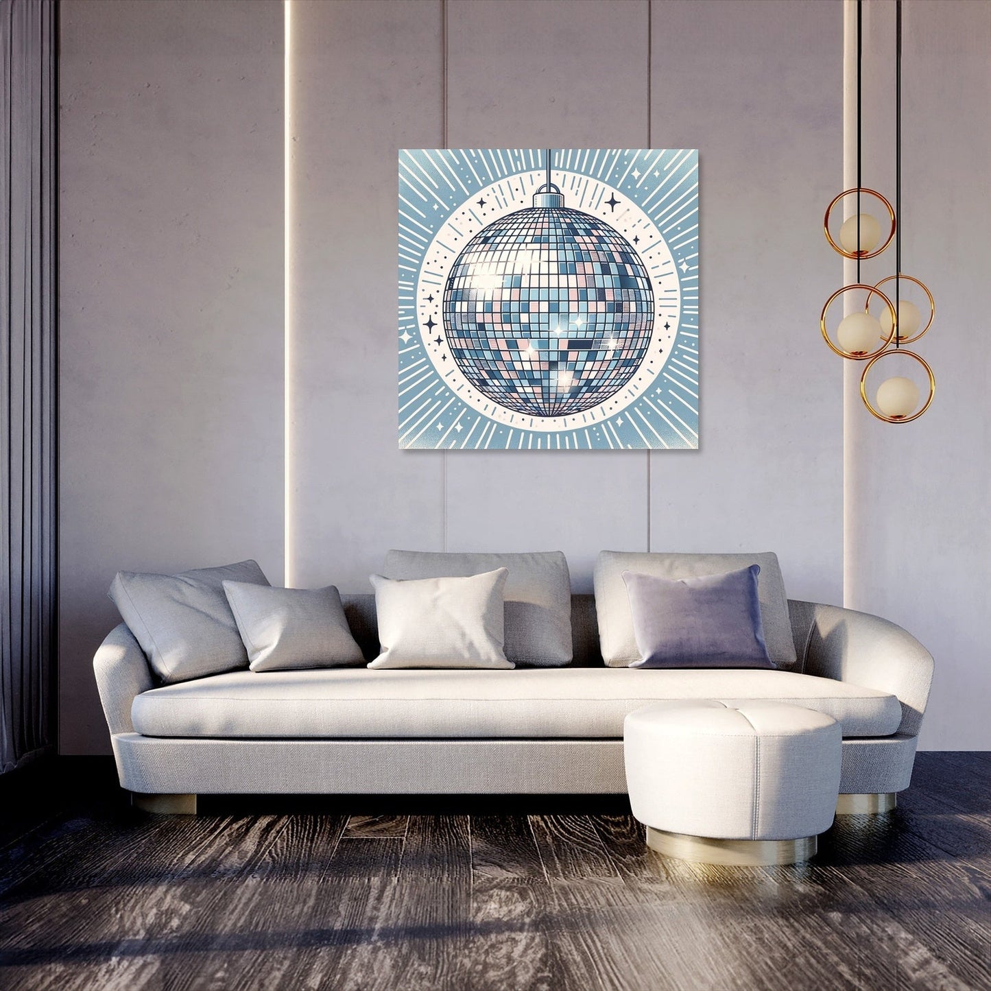 Nostalgic Disco Canvas