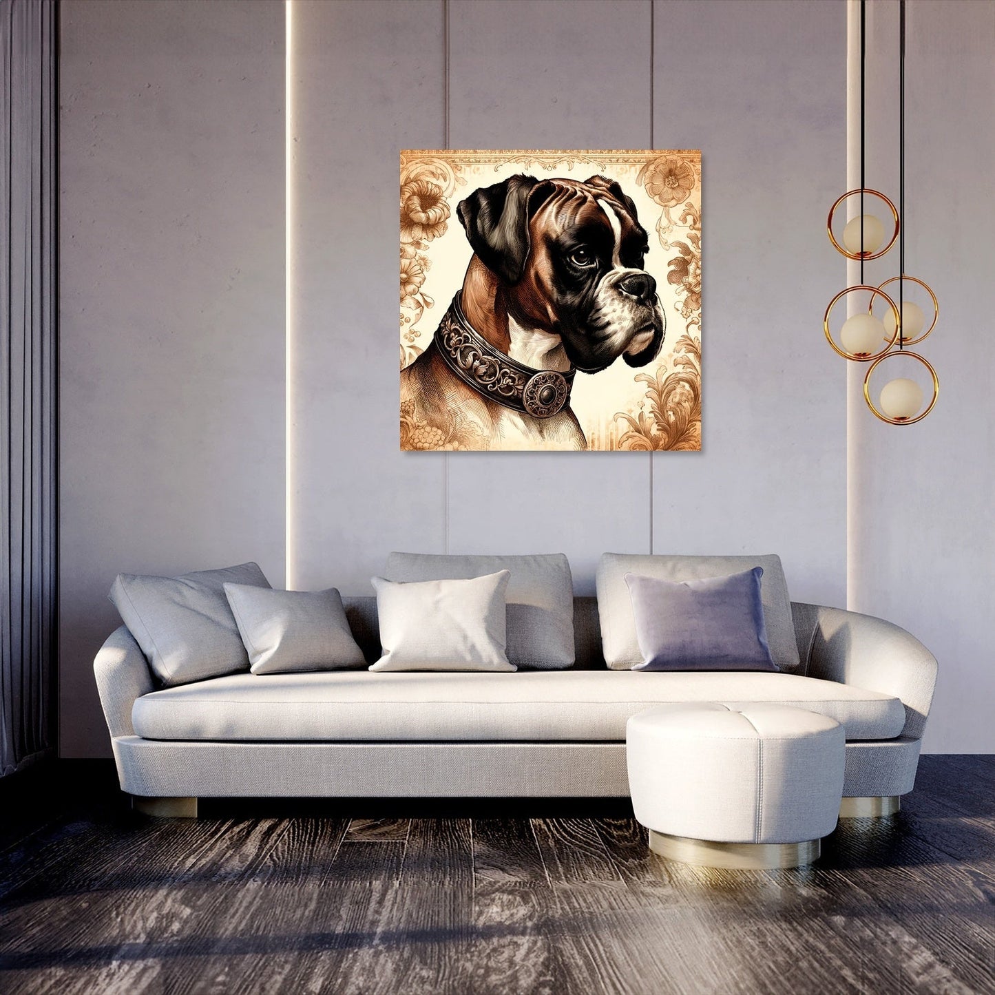 Nostalgic Charm Vintage Boxer Canvas