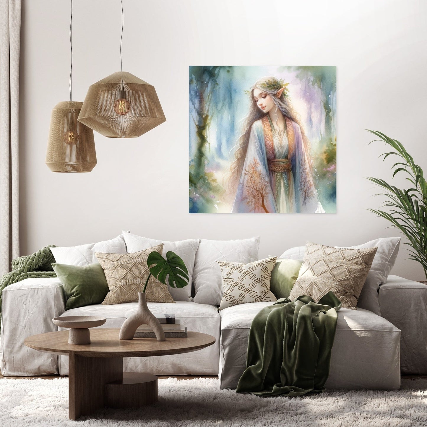 Mystic Forest Elf Canvas