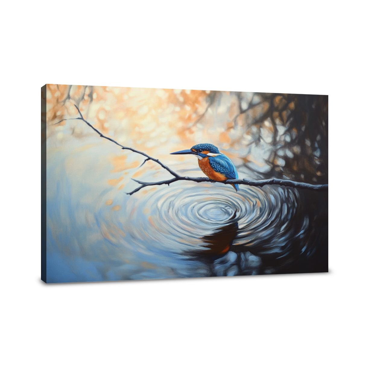 Kingfisher Dawn Canvas