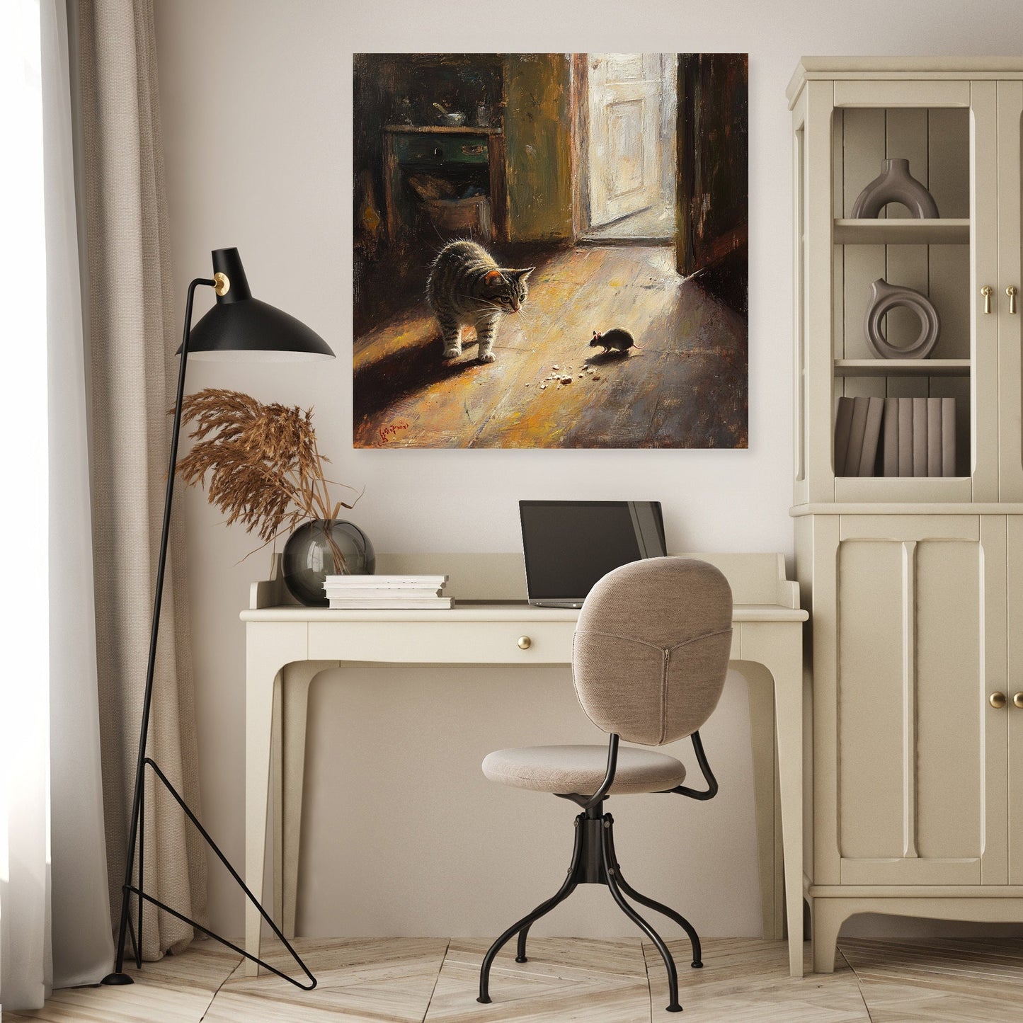 Cat's Hunt Canvas