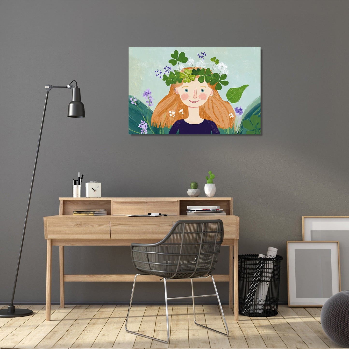 Clover Joy Illustration Canvas
