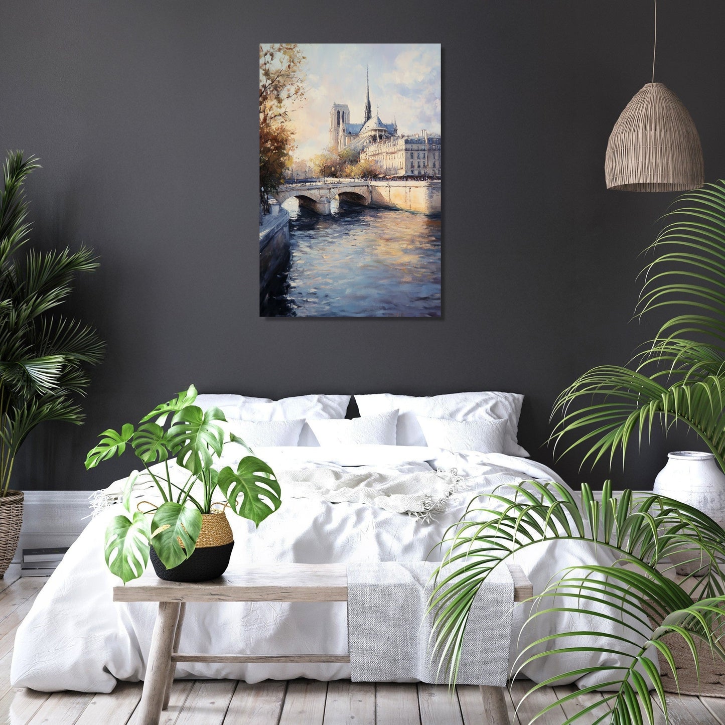 Seine River Parisian Canvas