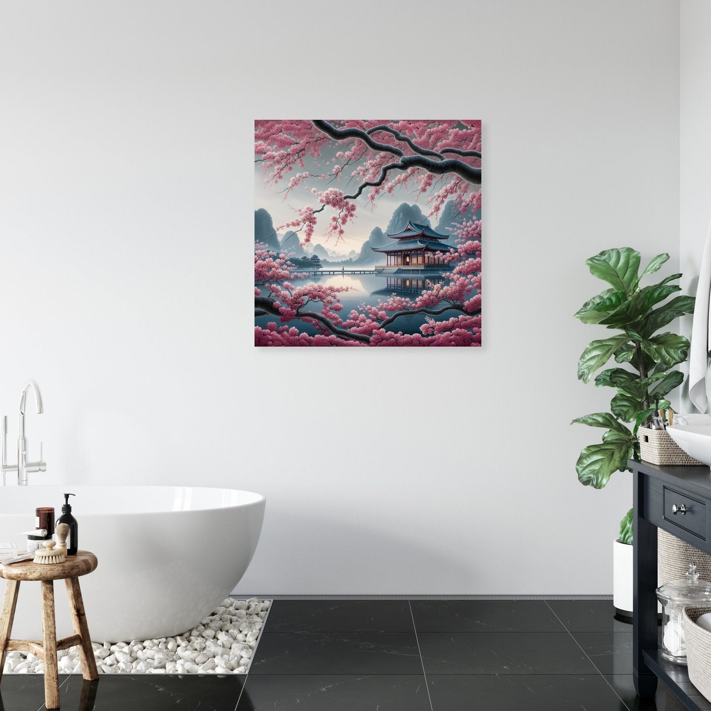 Zen Temple Serenity Canvas