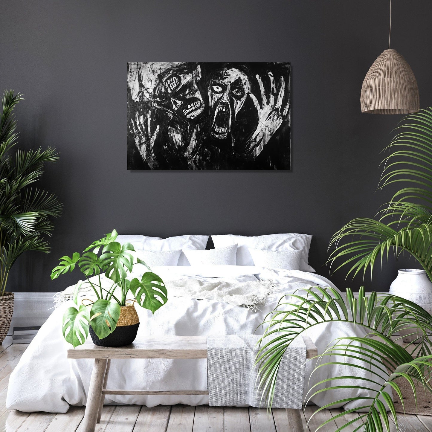 Madness on Monochrome Canvas