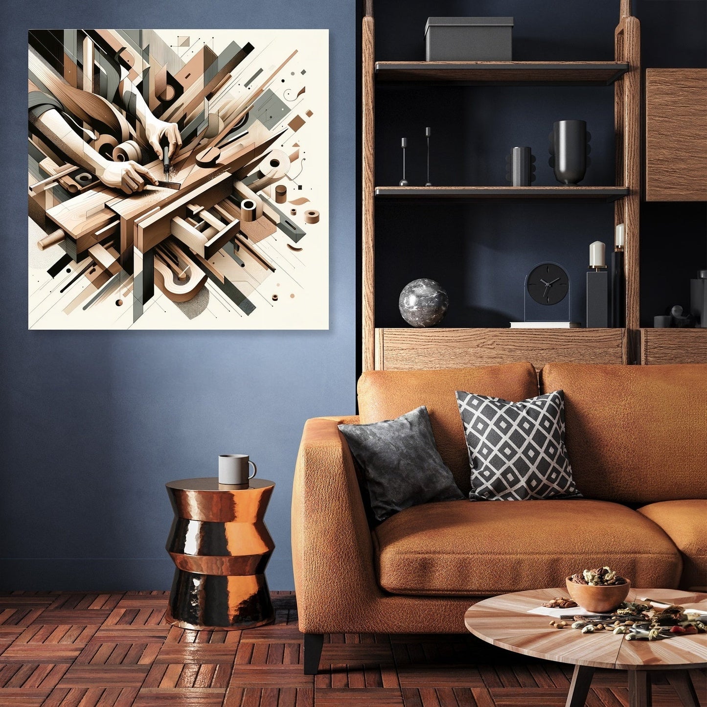 Abstract Woodworker Canvas