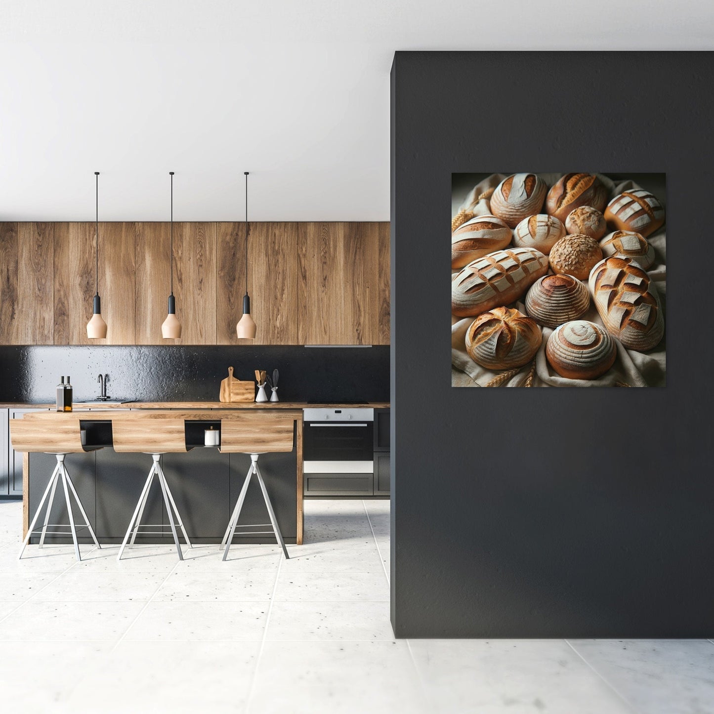 Artisan Bread Array Canvas