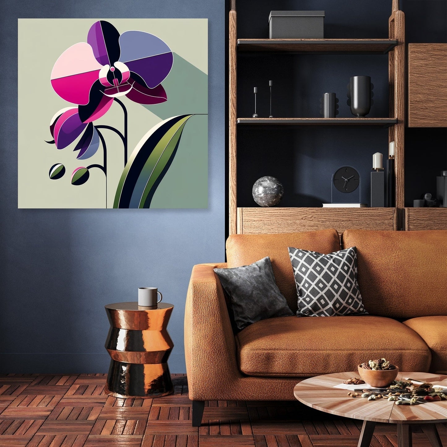 Modern Orchid Elegance Canvas