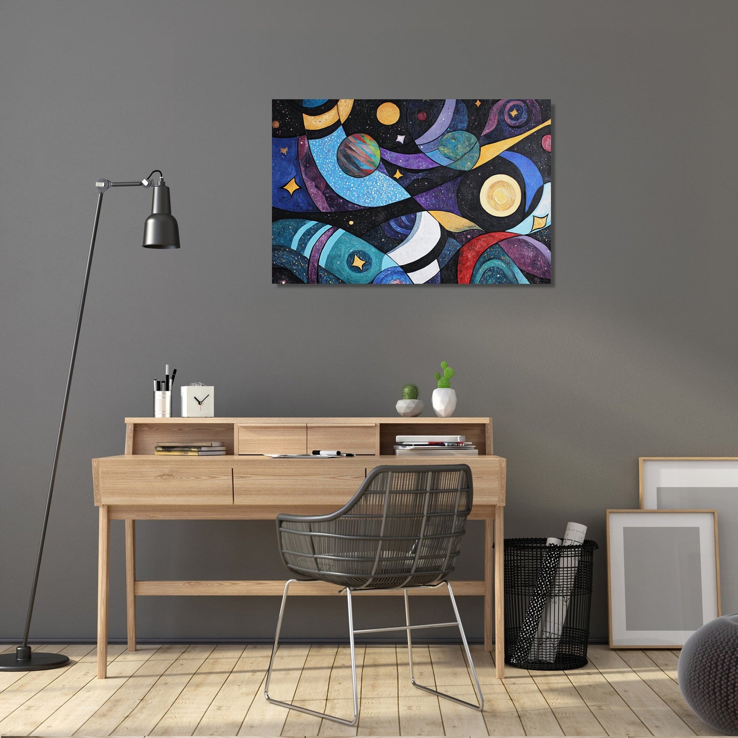 Cosmic Cubism Canvas