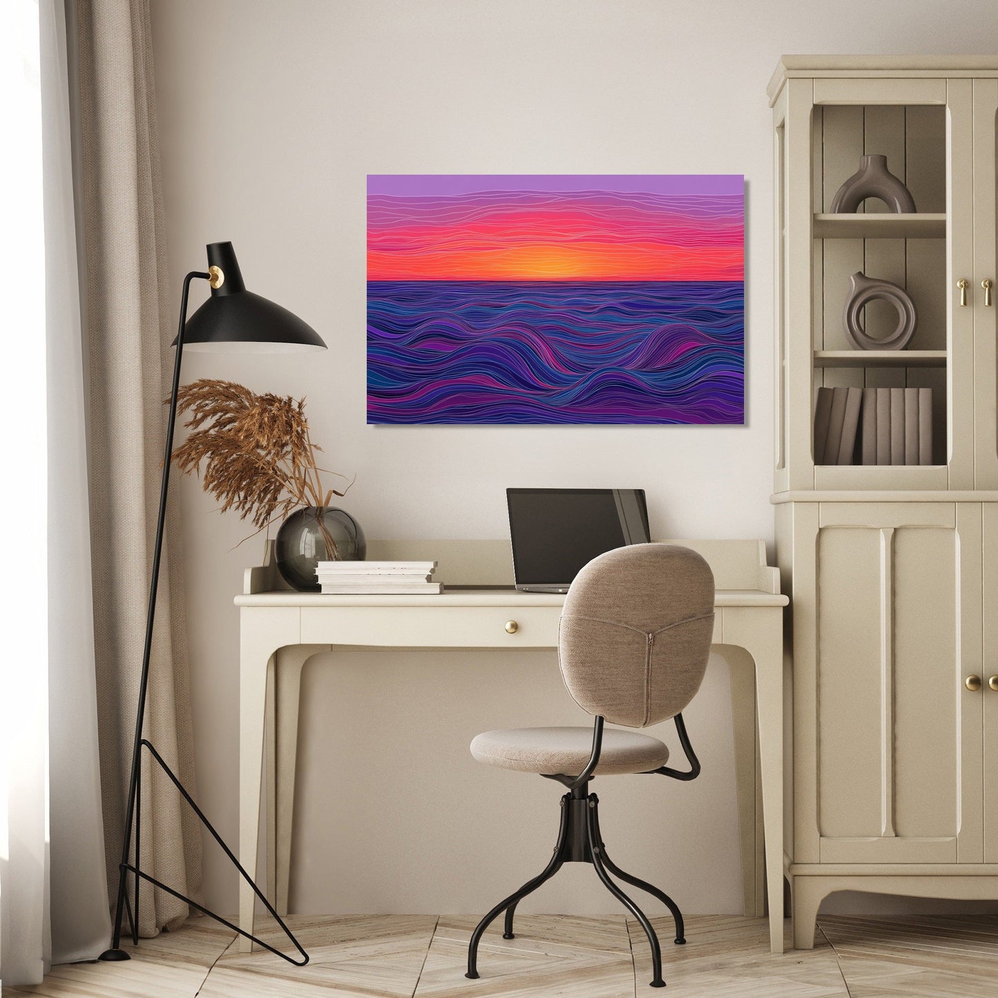 Sunset Waves Canvas