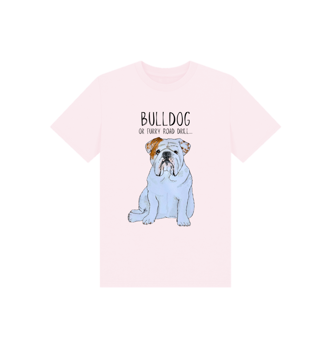 Paw-some Power: Furry Road Drill Bulldog Kid’s T-Shirt for Mini Rebels!