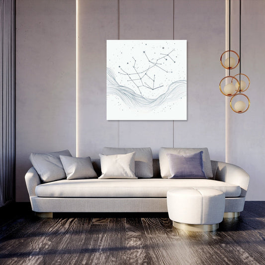 Galactic Lines Canvas