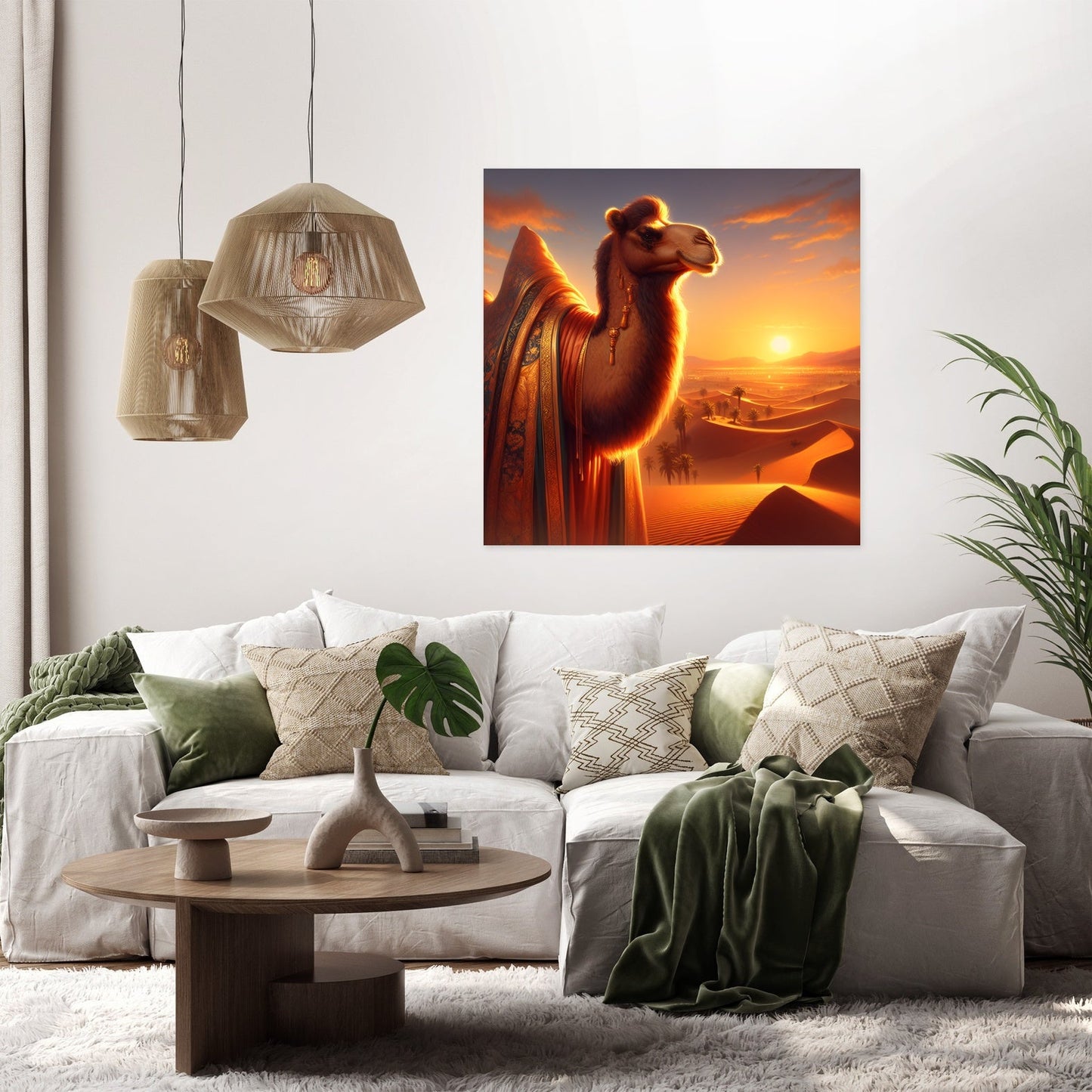 Desert Majesty Camel Canvas