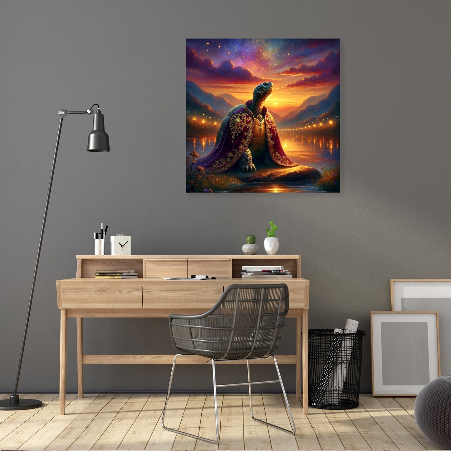 Regal Twilight Turtle Canvas