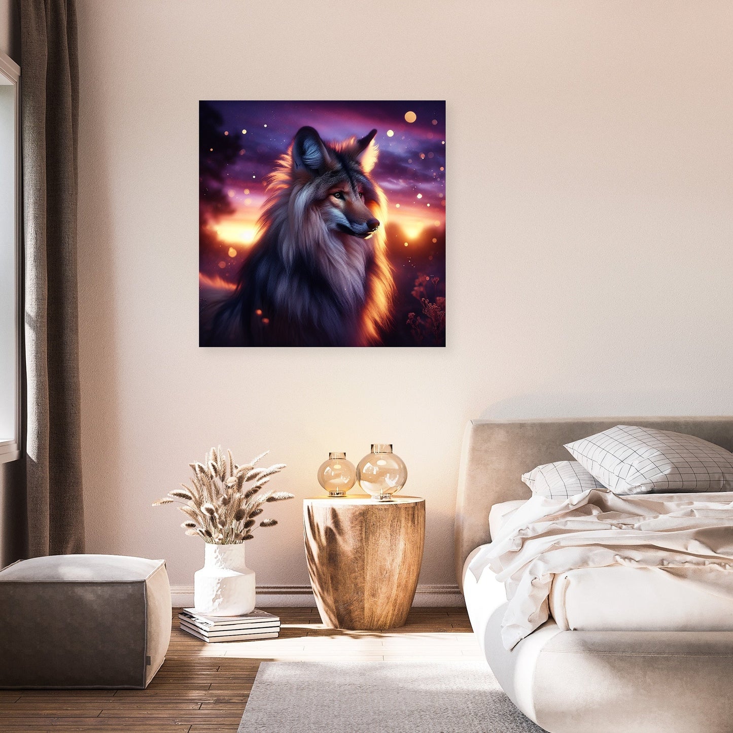 Twilight Majesty: Maned Wolf Canvas
