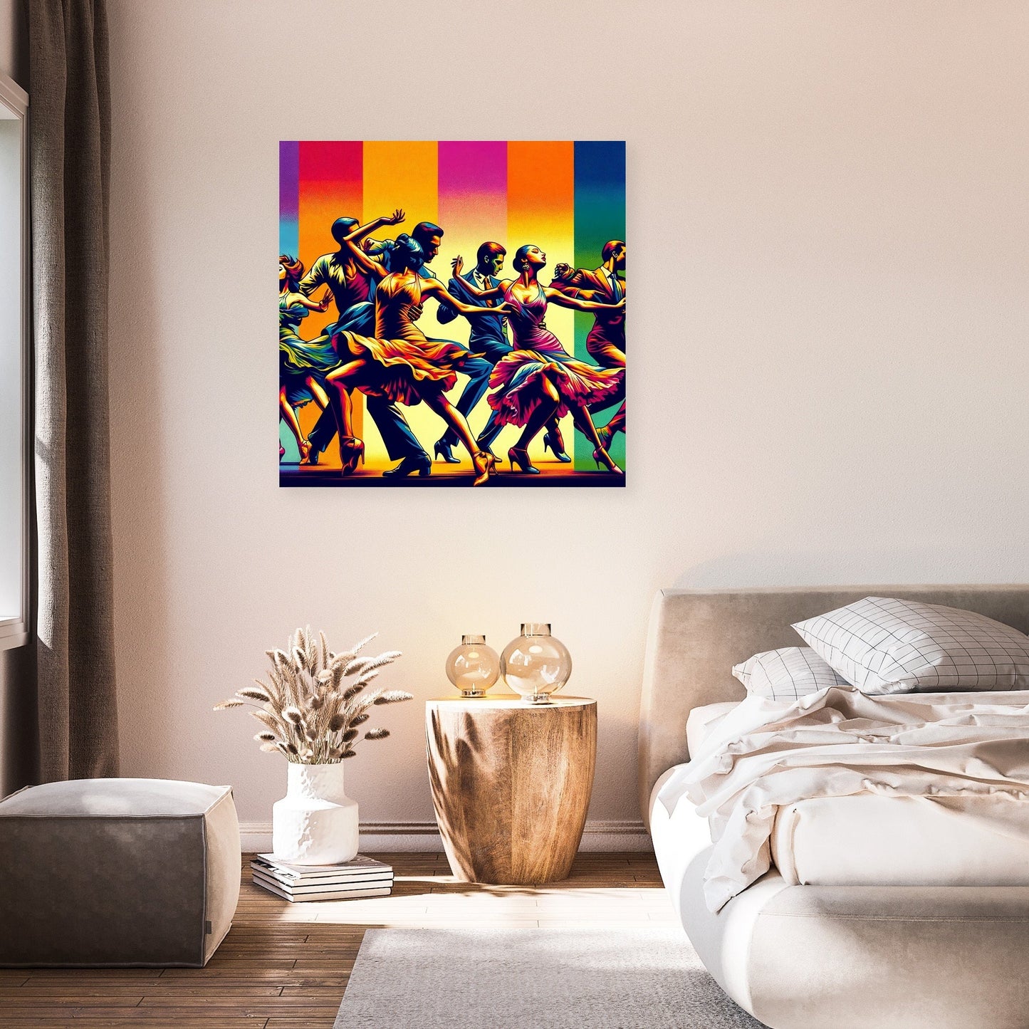 Vibrant Dance Spectrum Canvas