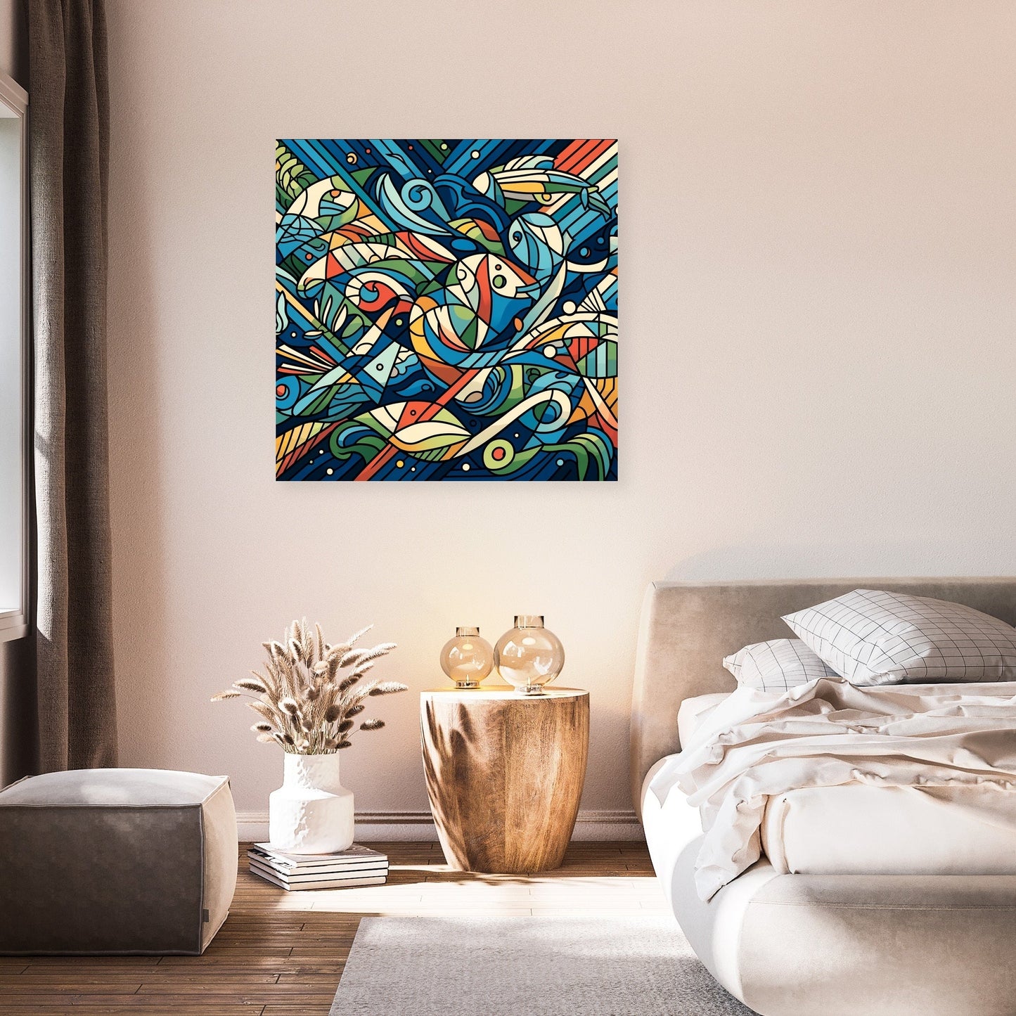 Marine Mosaic Canvas