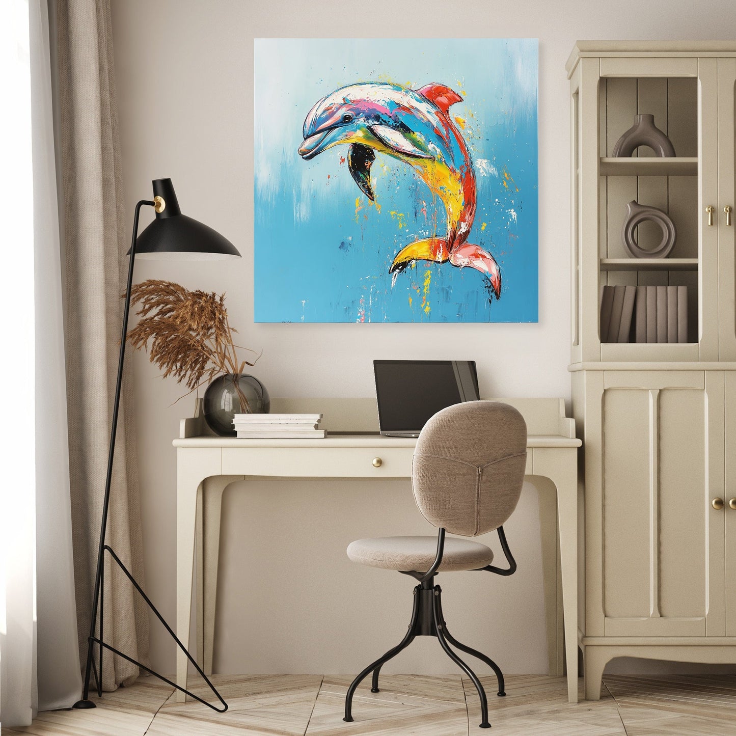 Dolphin's Dance Canvas
