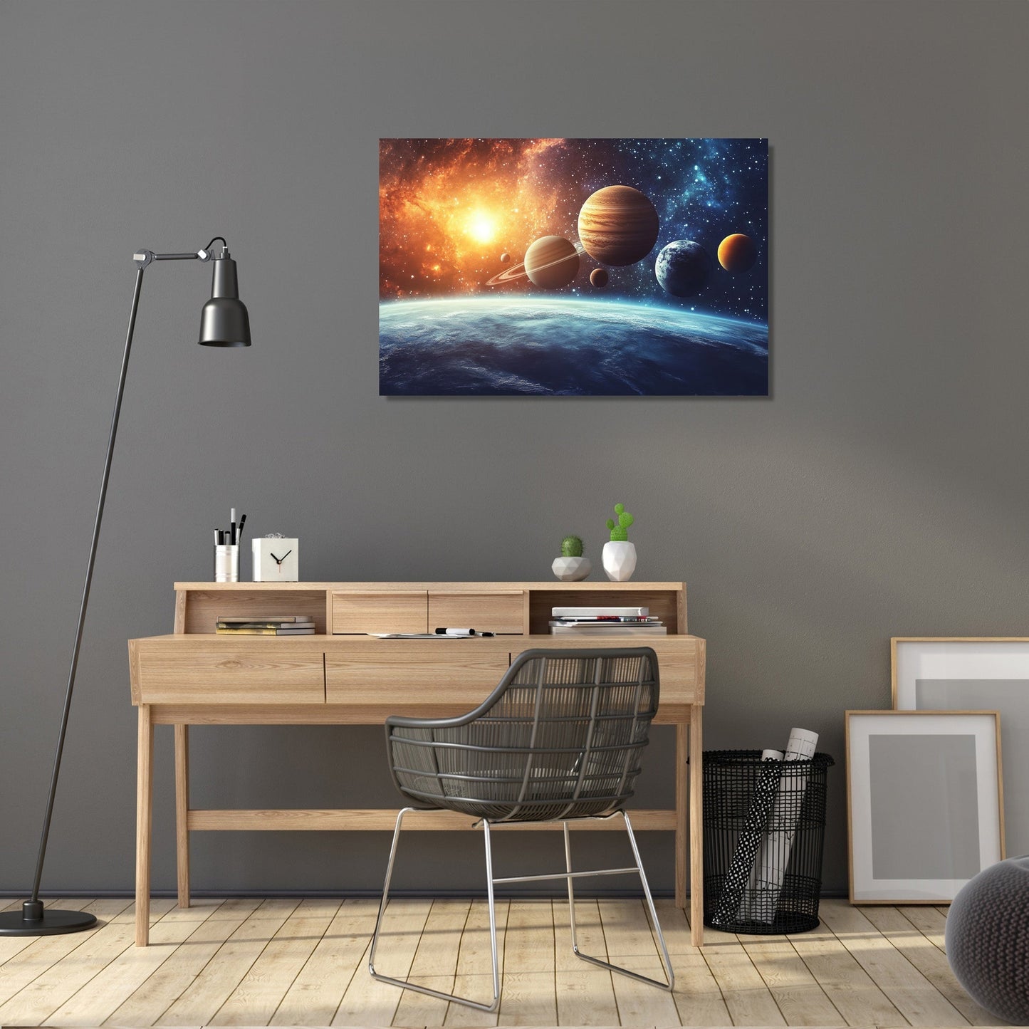 Planetary Elegance Canvas