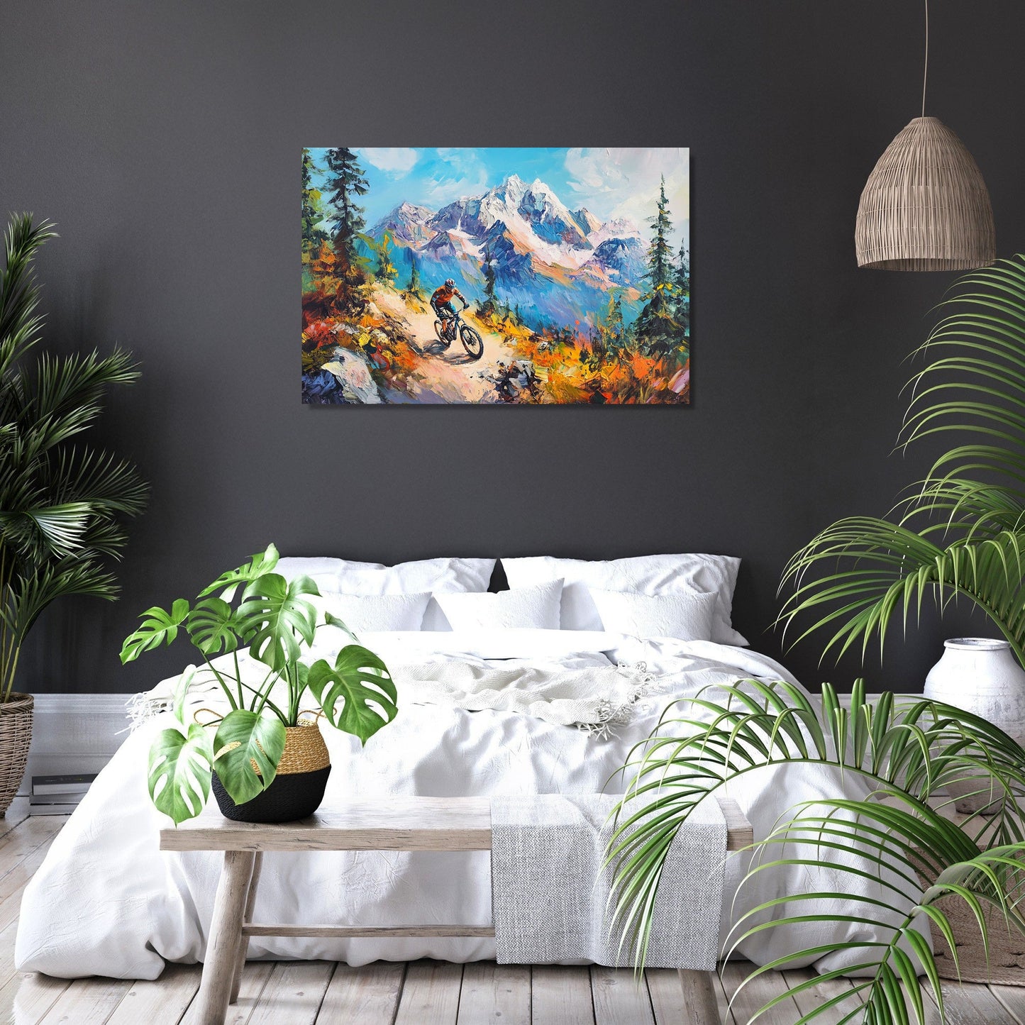 Mountain Biker’s Ascent Canvas