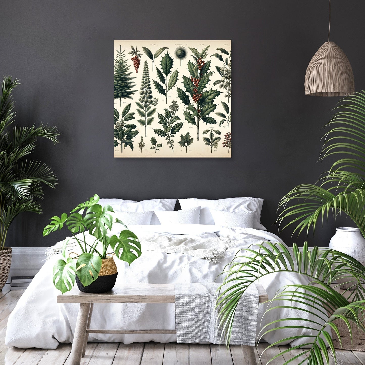 Winter Flora Archive Canvas