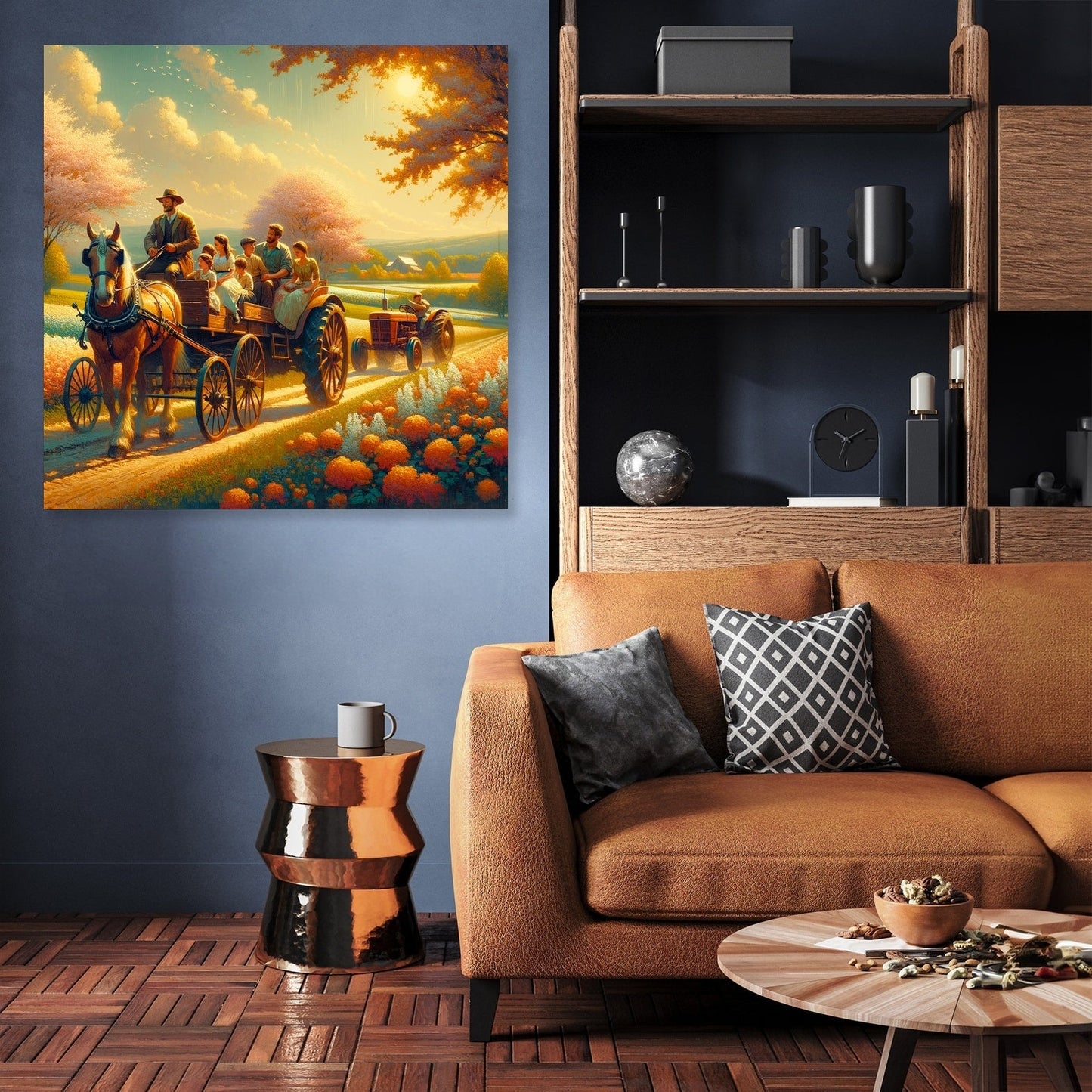 Springtime Family Journey Canvas