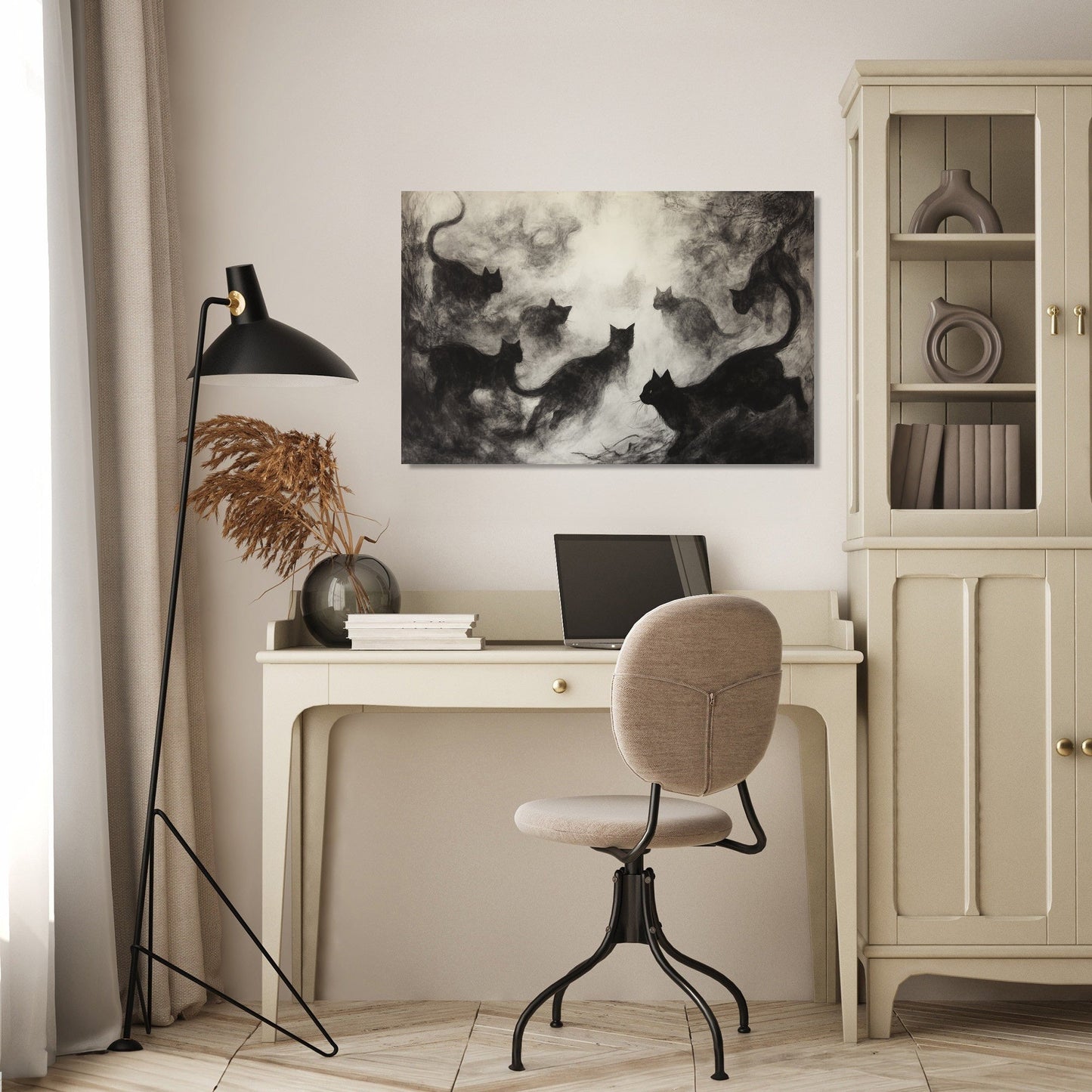 Black Cats Canvas