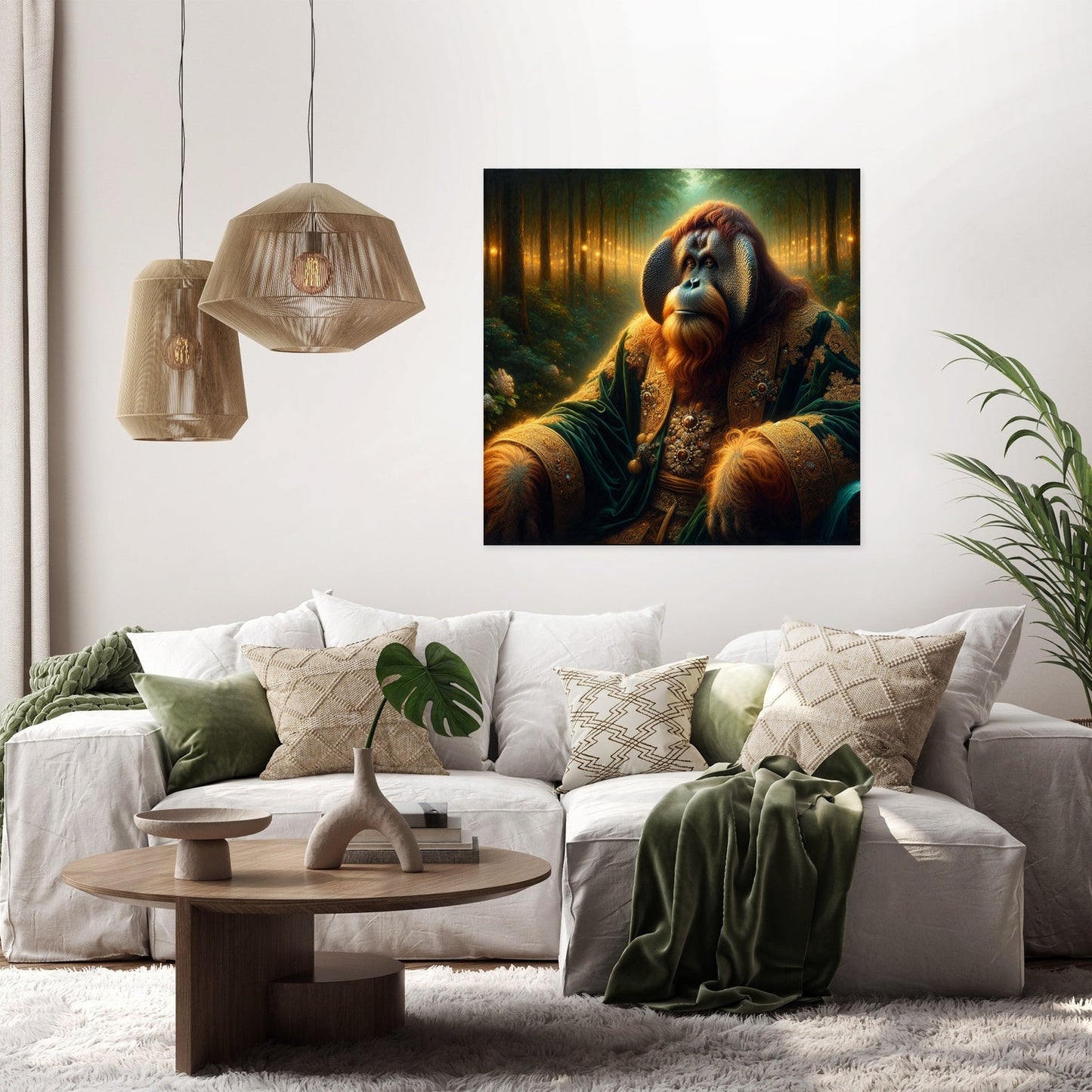 Regal Orangutan Reverie Canvas