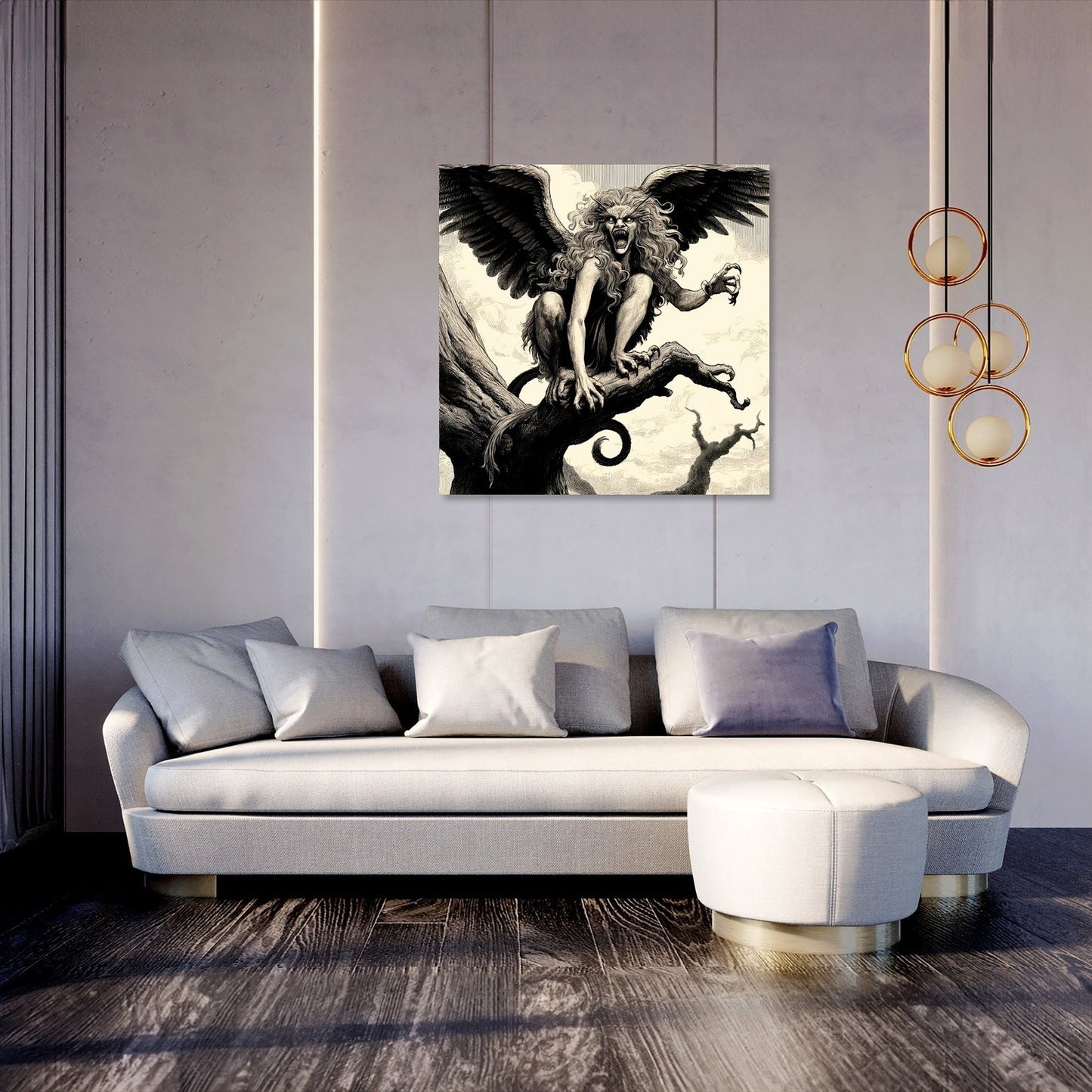 Storm Perch Harpie Canvas