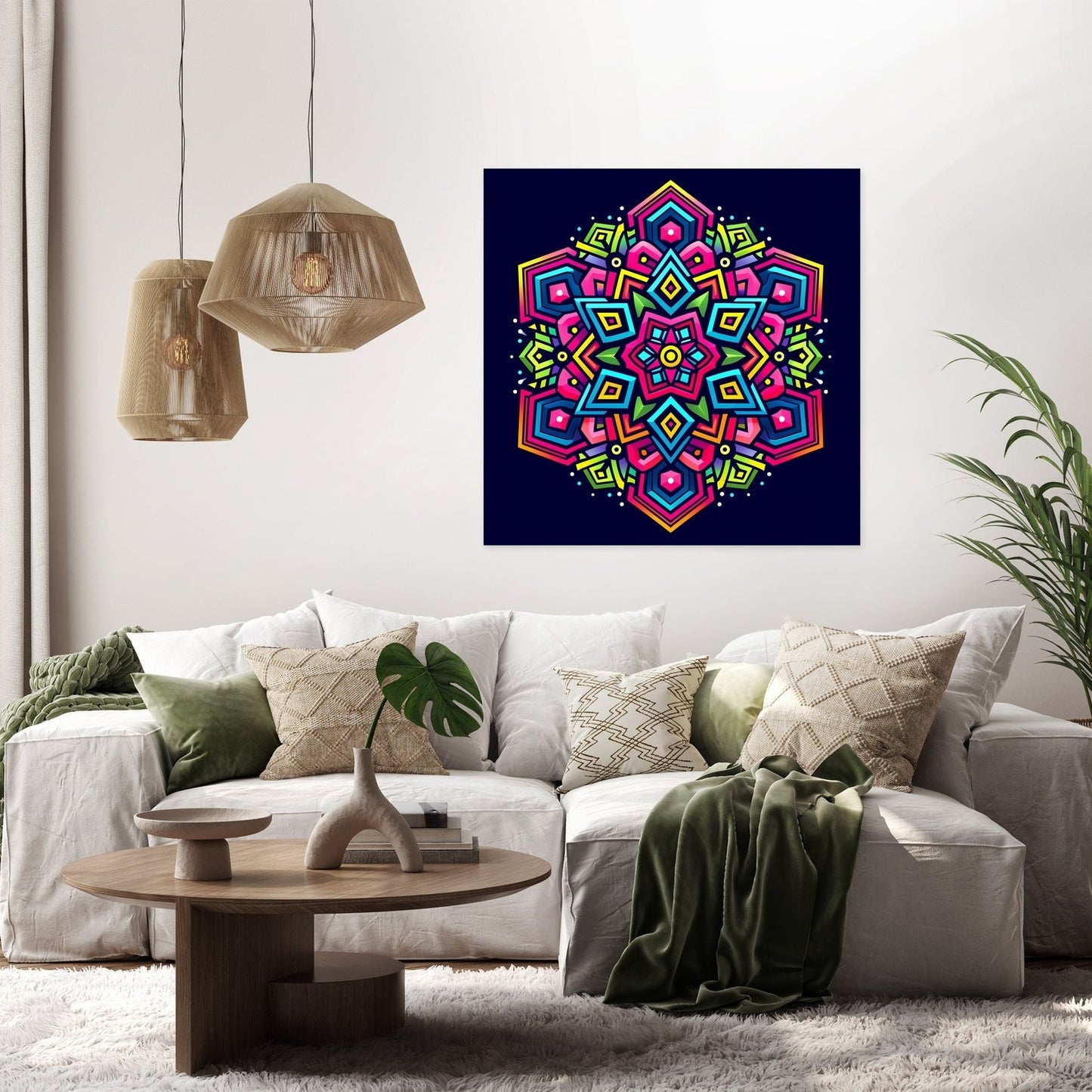 Vibrant Interlock Canvas