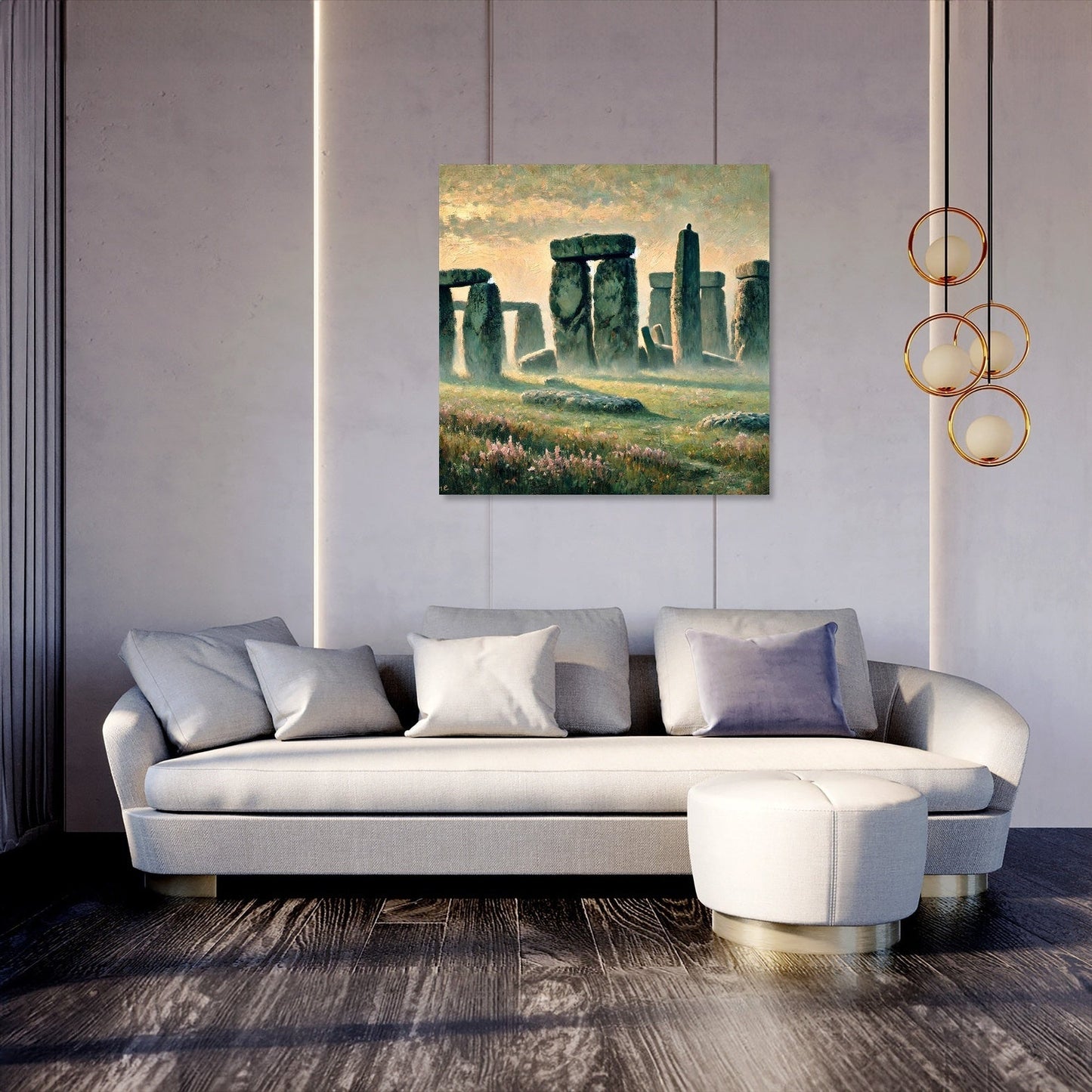 Stonehenge Dawn Canvas