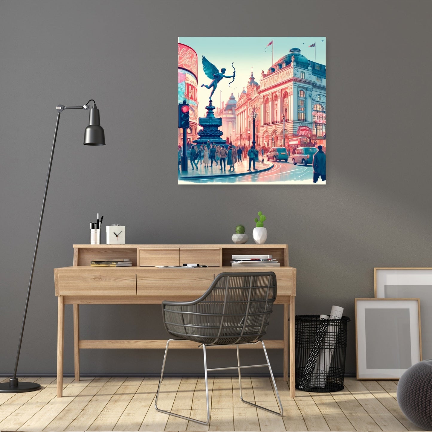 Piccadilly Circus Vibrance Canvas