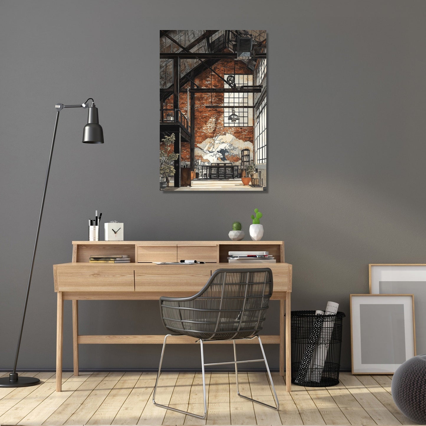 Industrial Loft Serenity Canvas