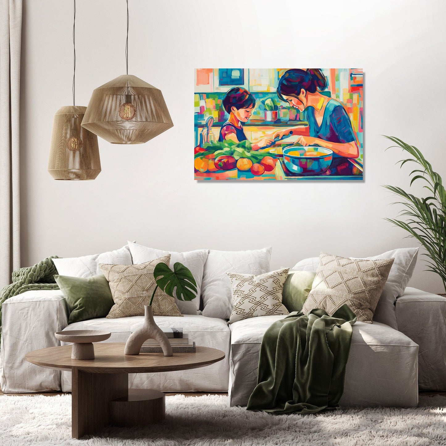 Cooking Together Canvas