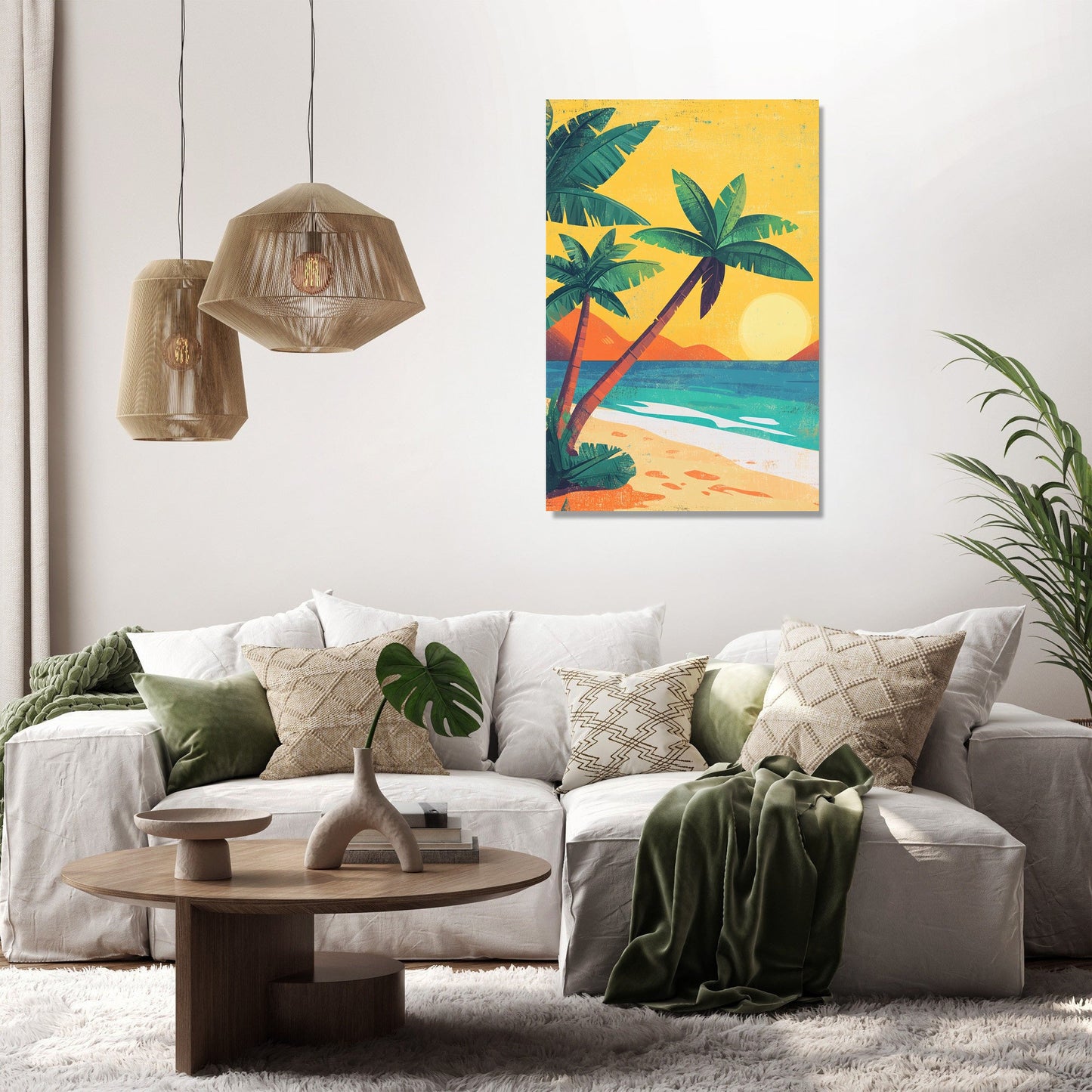 Sunshine Palms Canvas