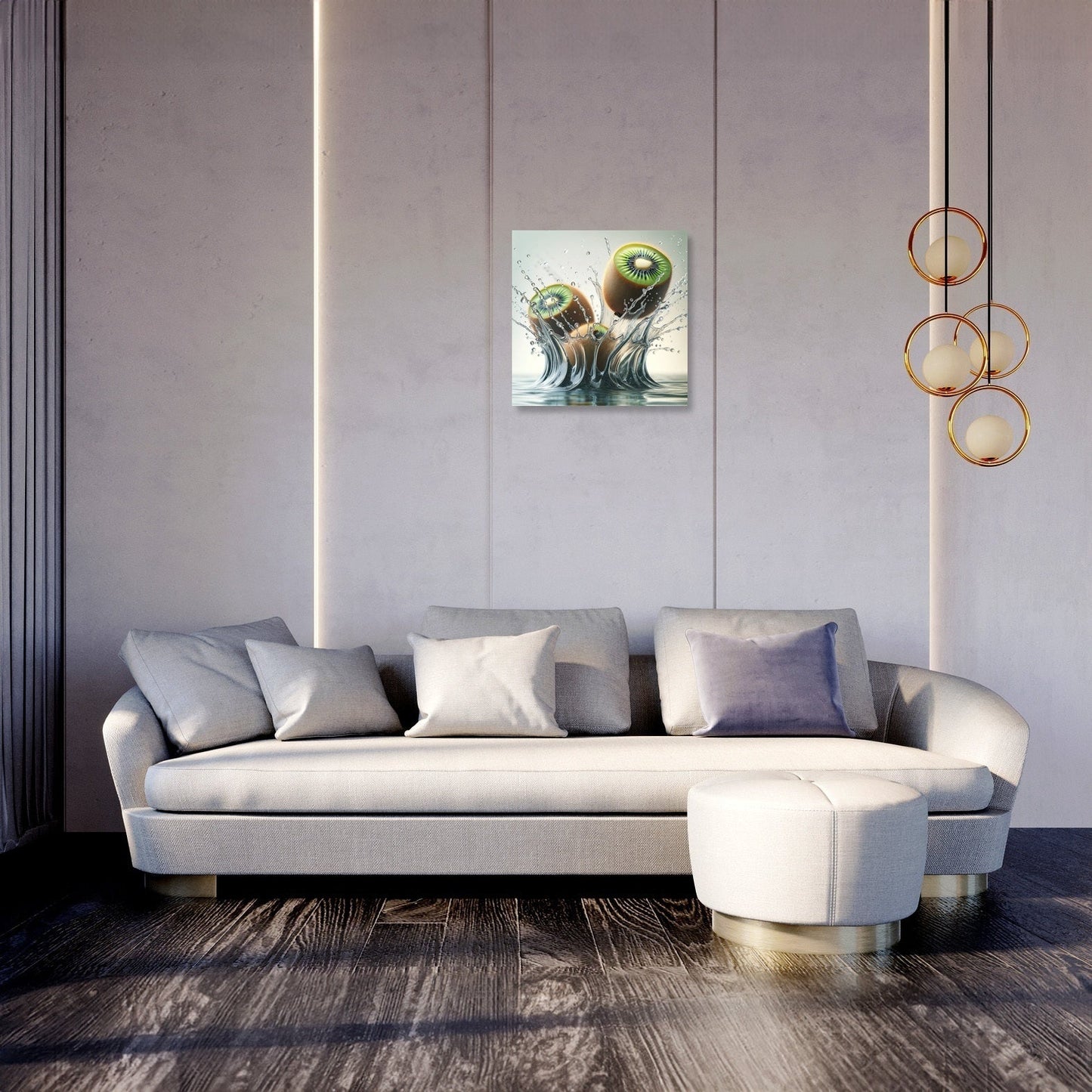 Kiwi Splash Elegance Canvas