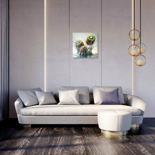 Kiwi Splash Elegance Canvas