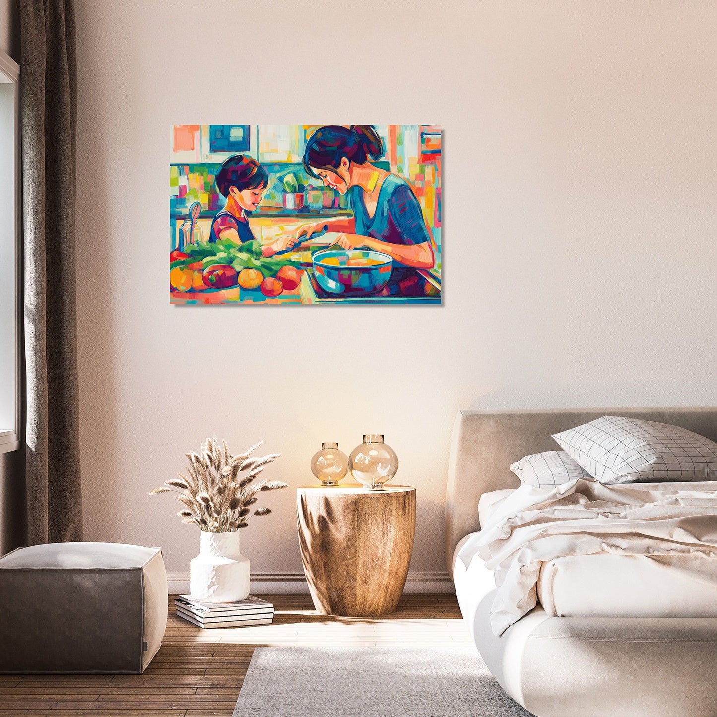 Cooking Together Canvas