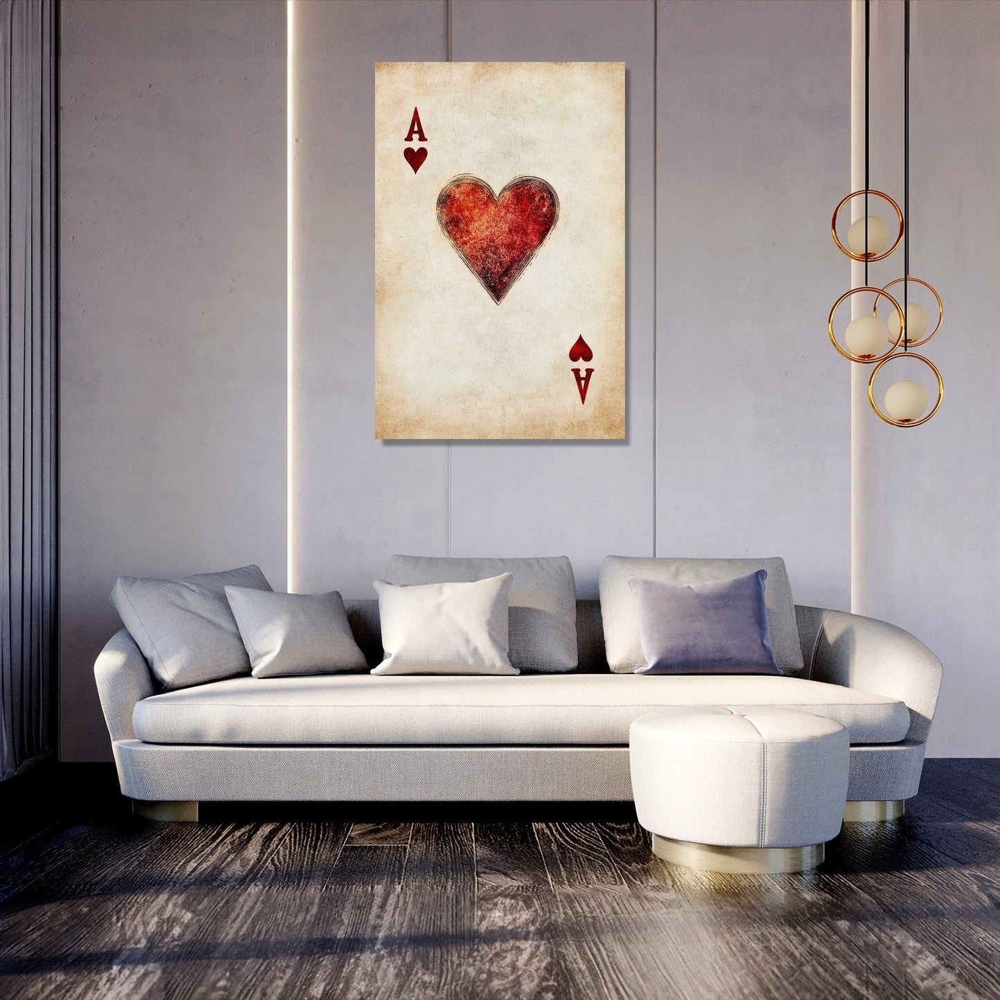 Ace of Hearts Canvas