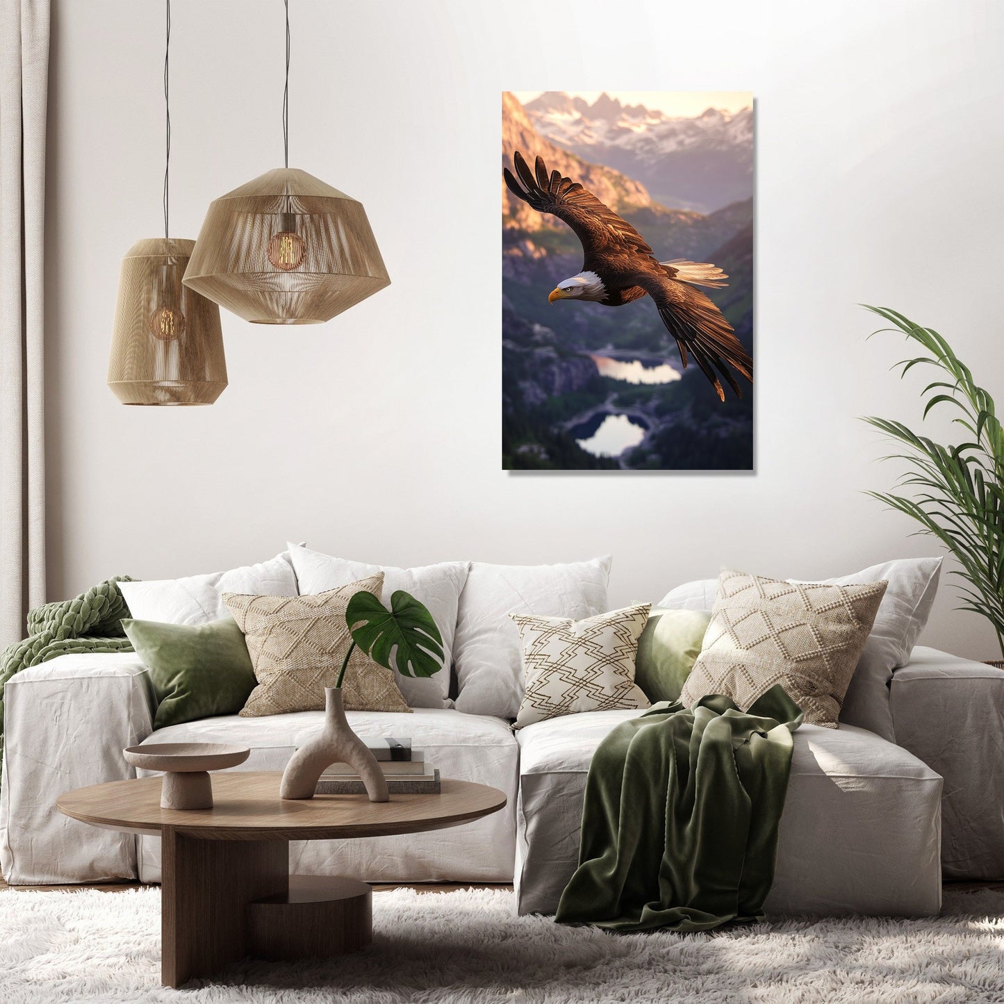 Majestic Eagle Dawn Canvas
