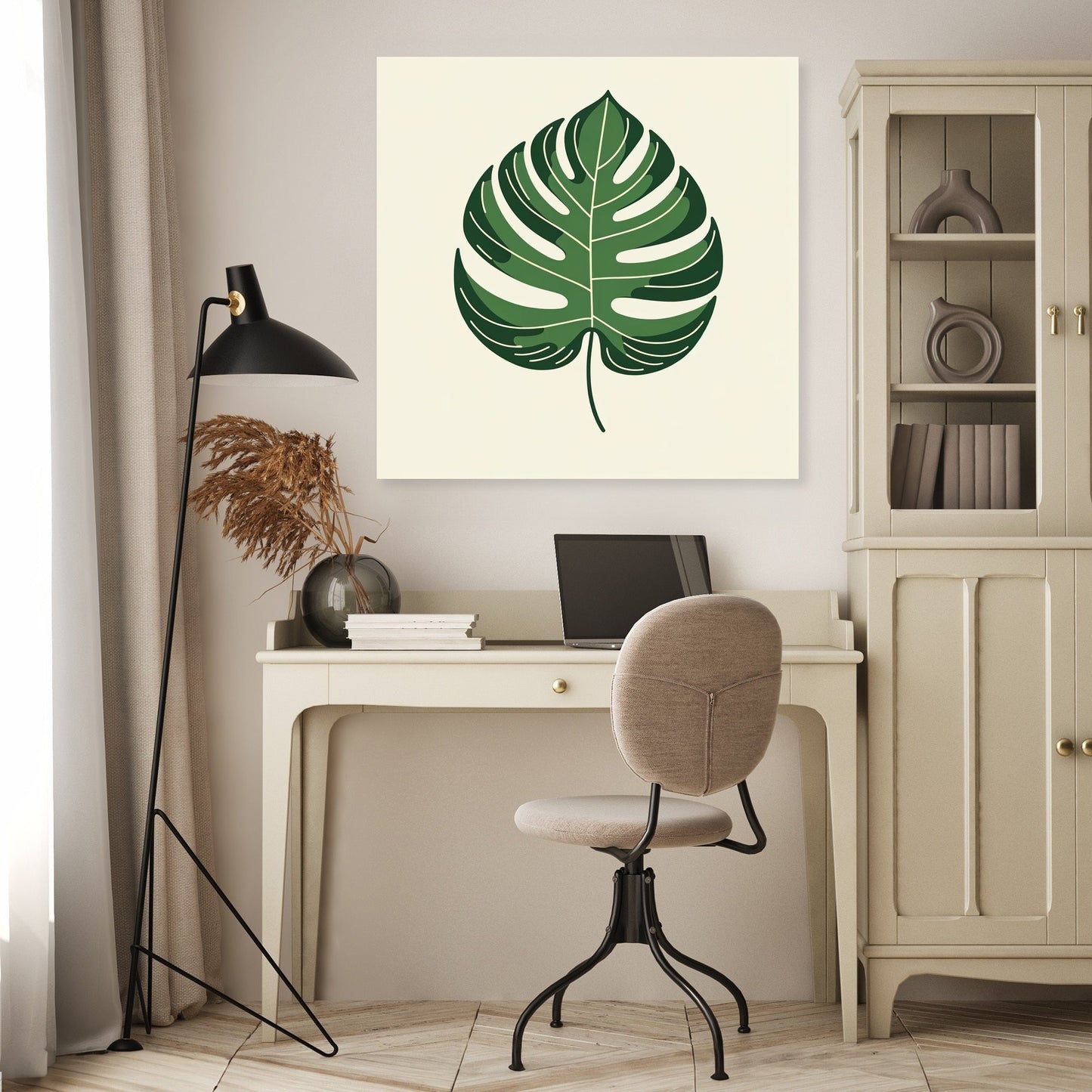 Monstera Leaf Elegance Canvas