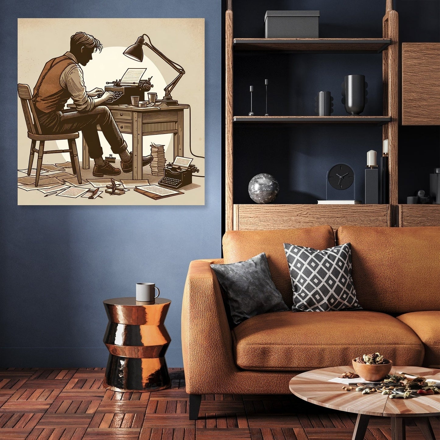 Nostalgic Writer Canvas