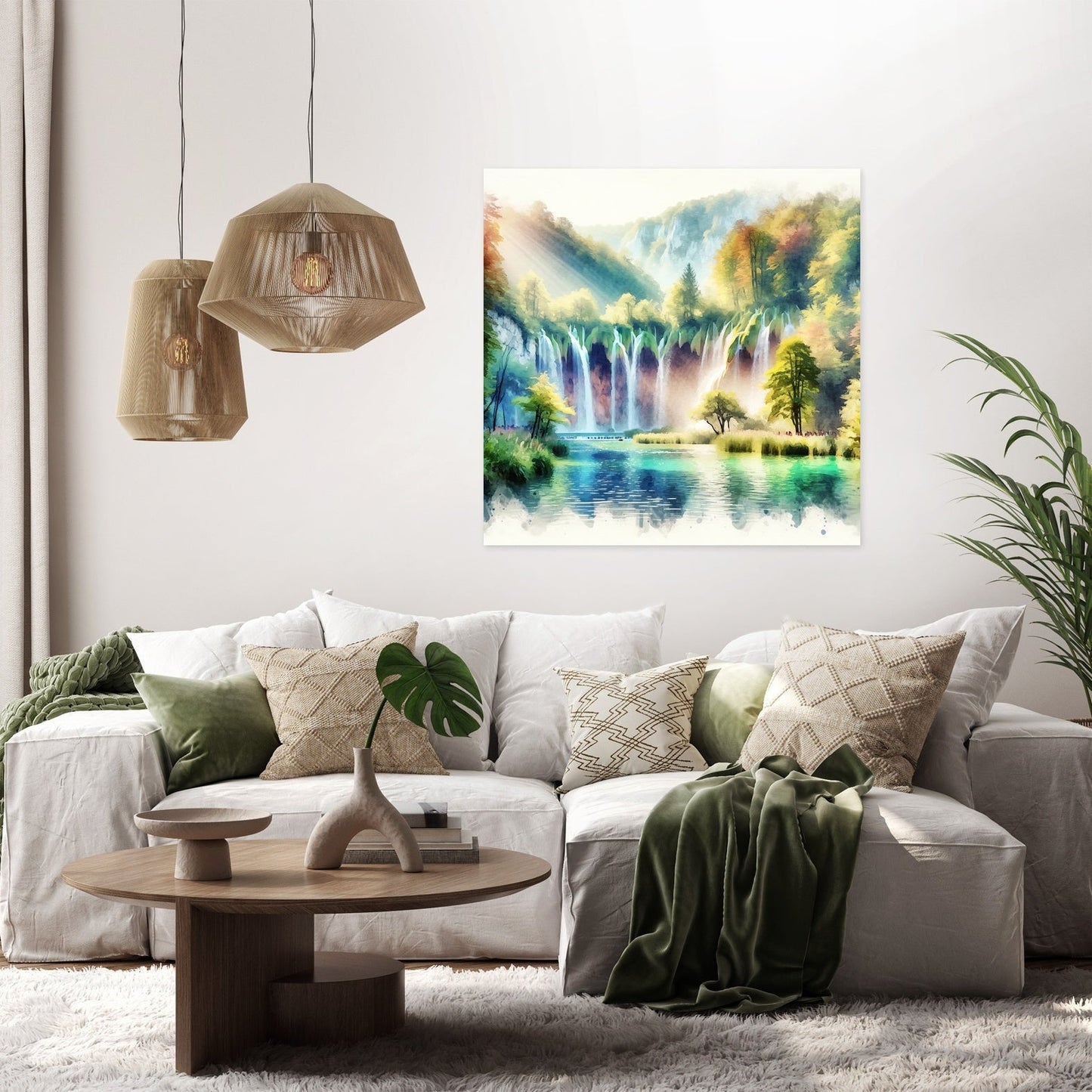 Plitvice Lakes Serenity Canvas