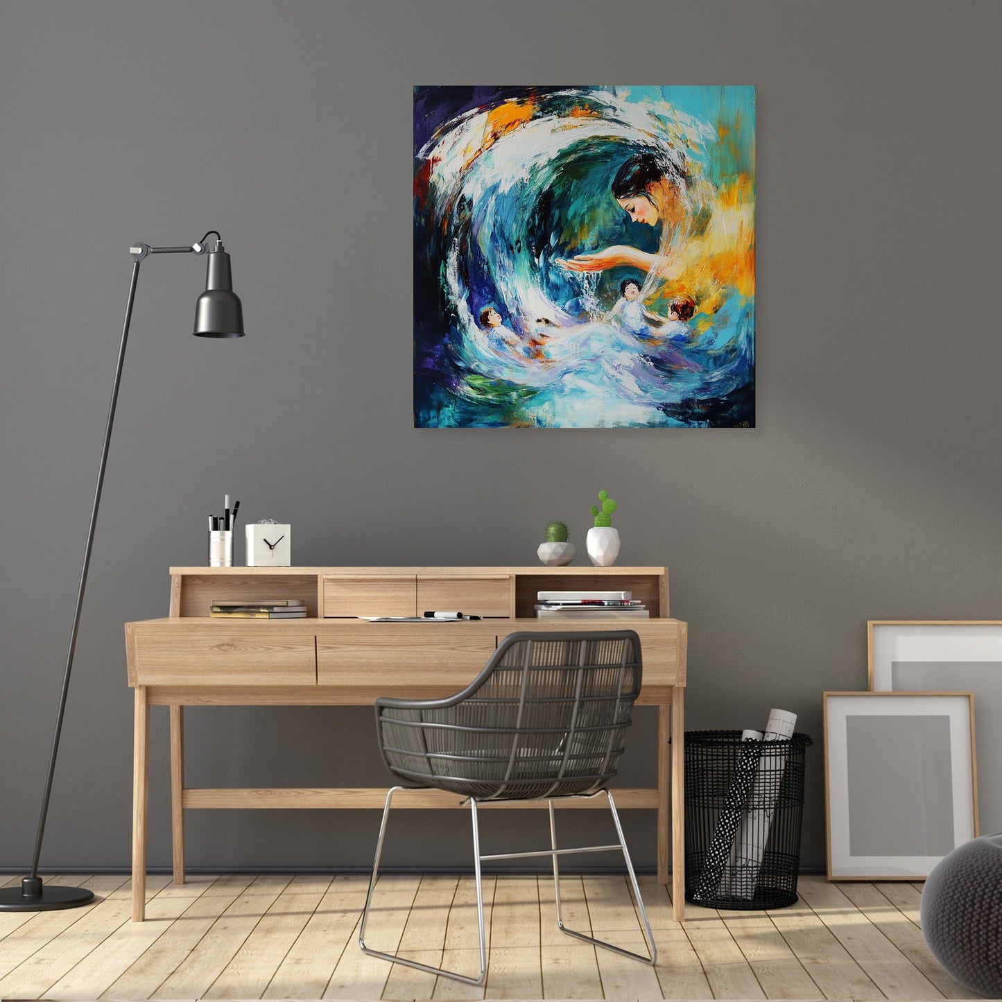 Oceanic Motherhood Canvas